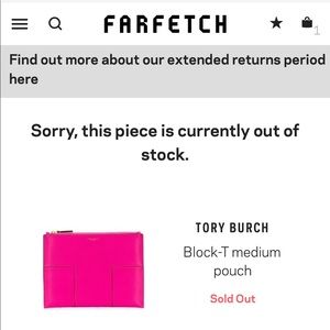 Tory Burch T-block Hot Pink Tavel Pouch Purse Tote